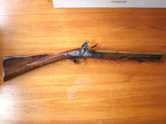 An historically important Brass barreled flintlock blunderbuss owned by Alexander Speirs of Elderslie, Scotland, circa 1755-1760.